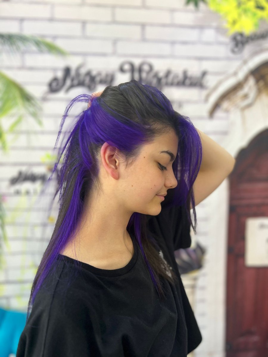 Saç Renklendirme Mor